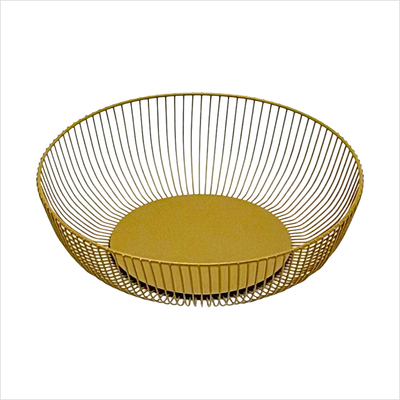 Brotkorb rund 27cm gold_seite